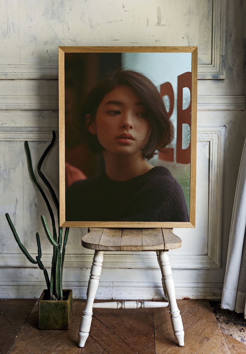 Moody Portrait Photography Poster. — room view 1