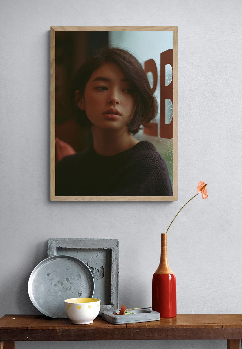 Moody Portrait Photography Poster. — room view 3