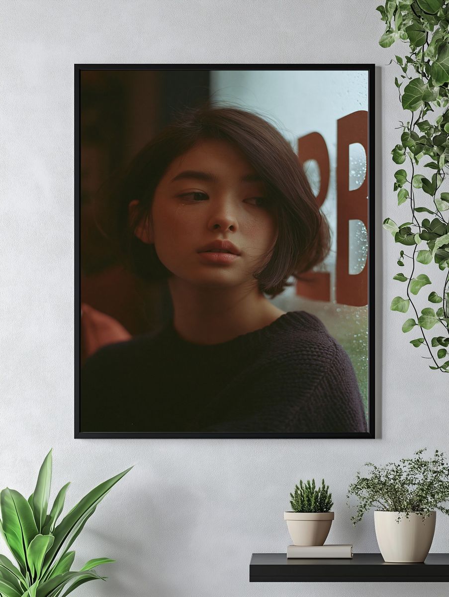 Moody Portrait Photography Poster. — room view 4