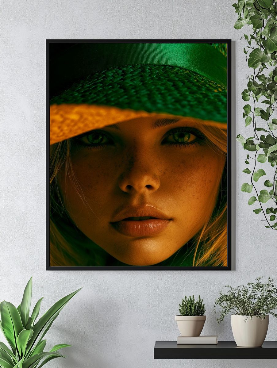 Golden Portrait Photography Poster. — room view 4
