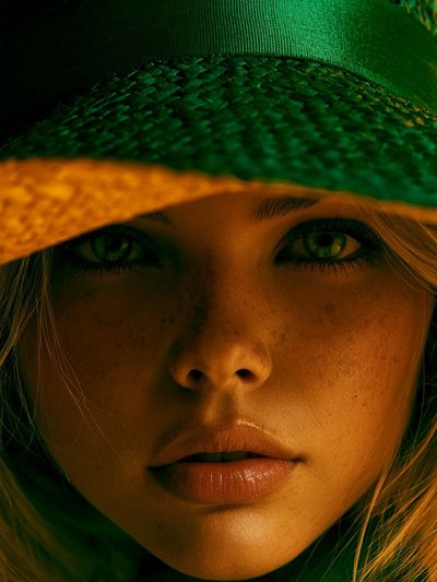 Golden Portrait Photography Poster.