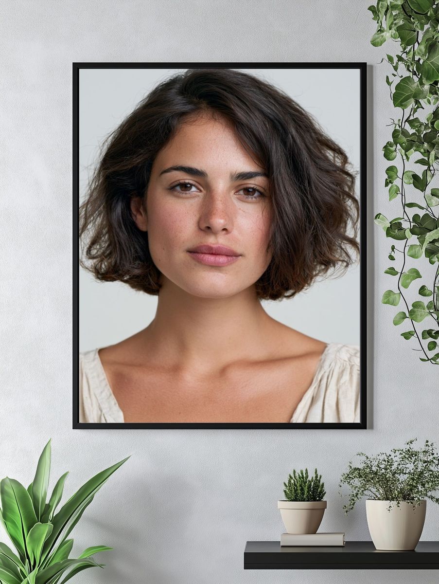 Neutral Portrait Photography Poster. — room view 4