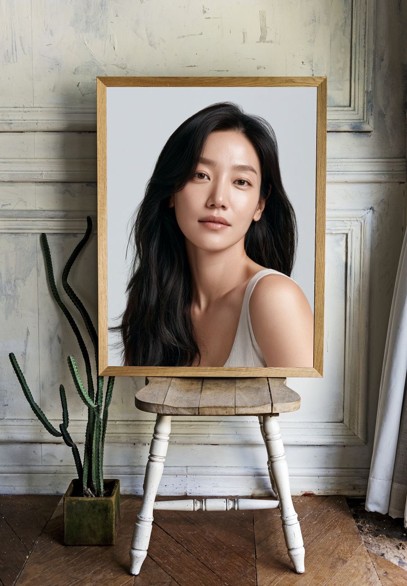 Minimalist Portrait Print. room preview