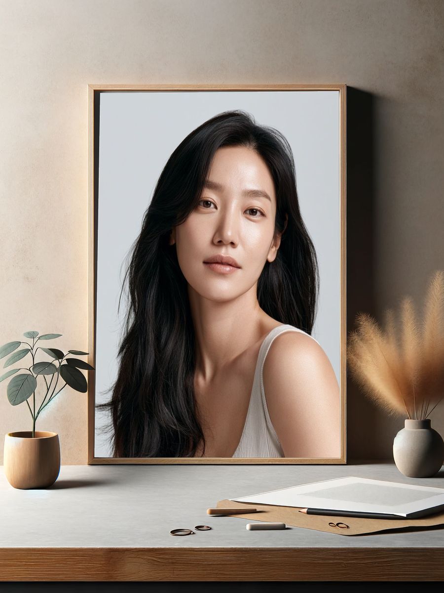 Minimalist Portrait Print. — room view 2