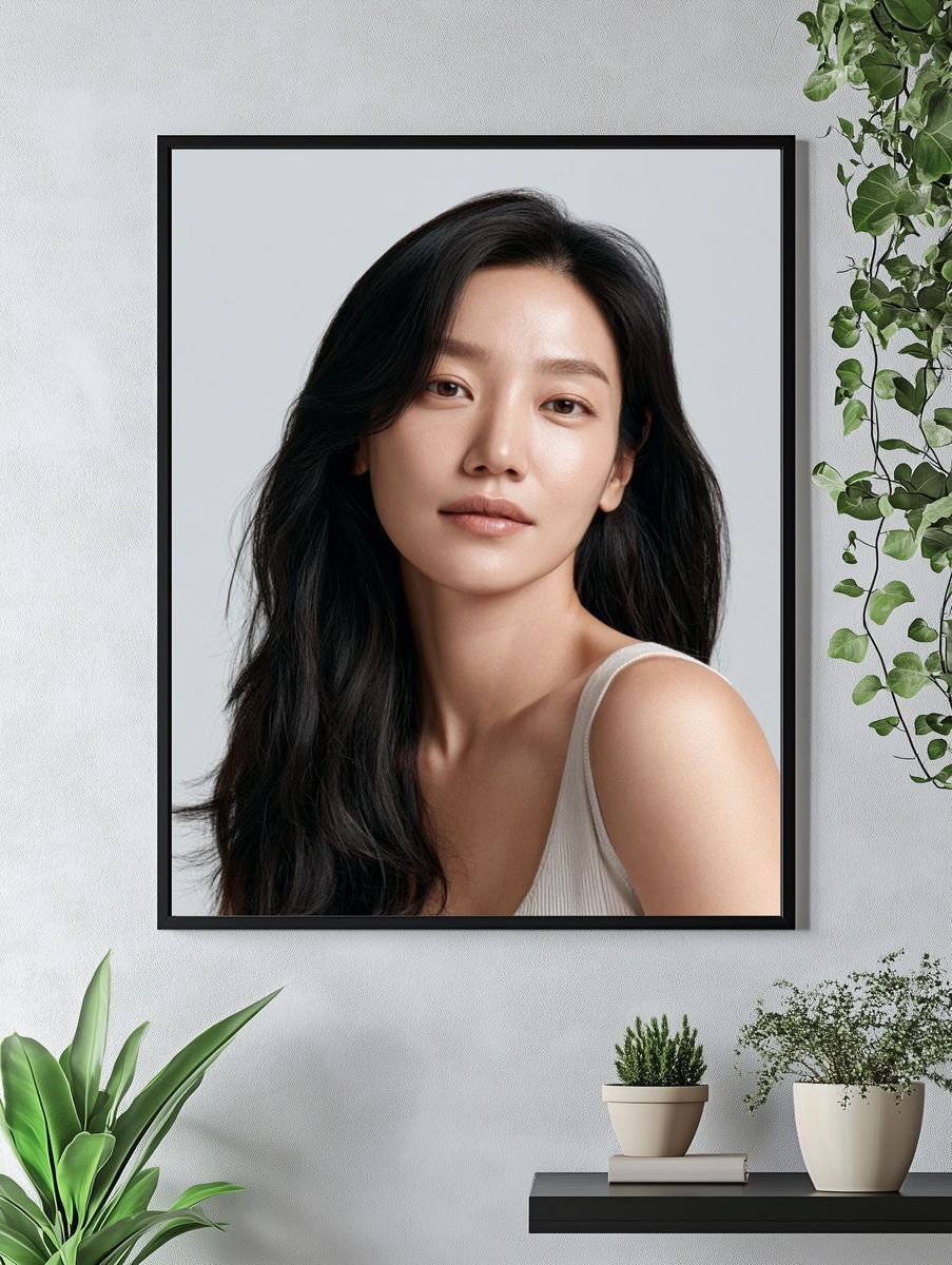 Minimalist Portrait Print. — room view 4
