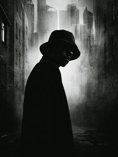 Noir City Silhouette Poster.