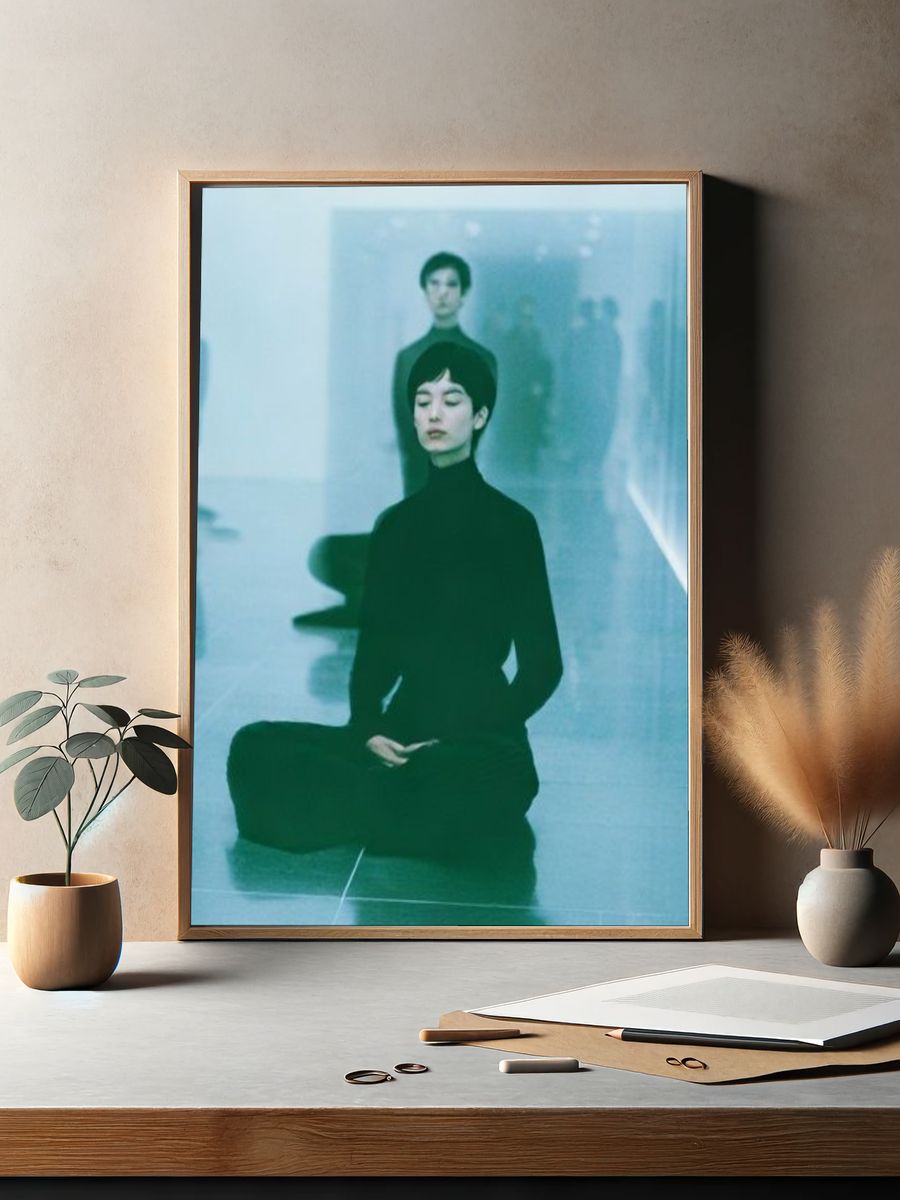 Meditative Fashion Portrait Poster. — room view 2