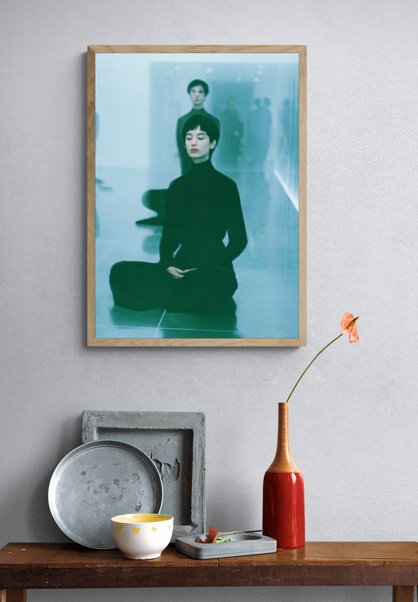 Meditative Fashion Portrait Poster. — room view 3