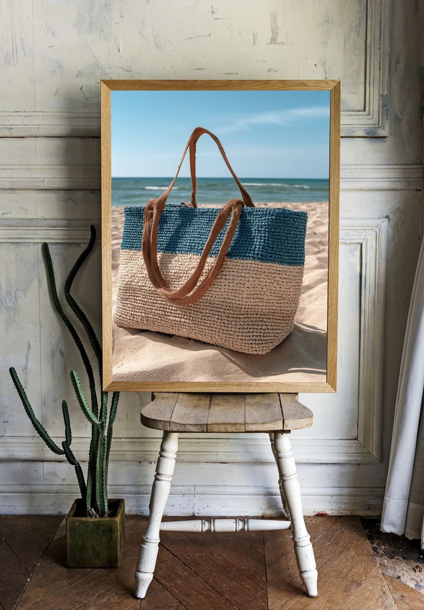 Beach Tote Bag Photography Poster. — room view 1
