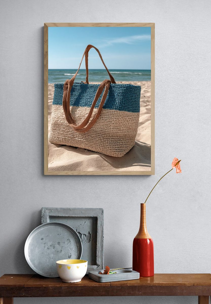 Beach Tote Bag Photography Poster. — room view 3