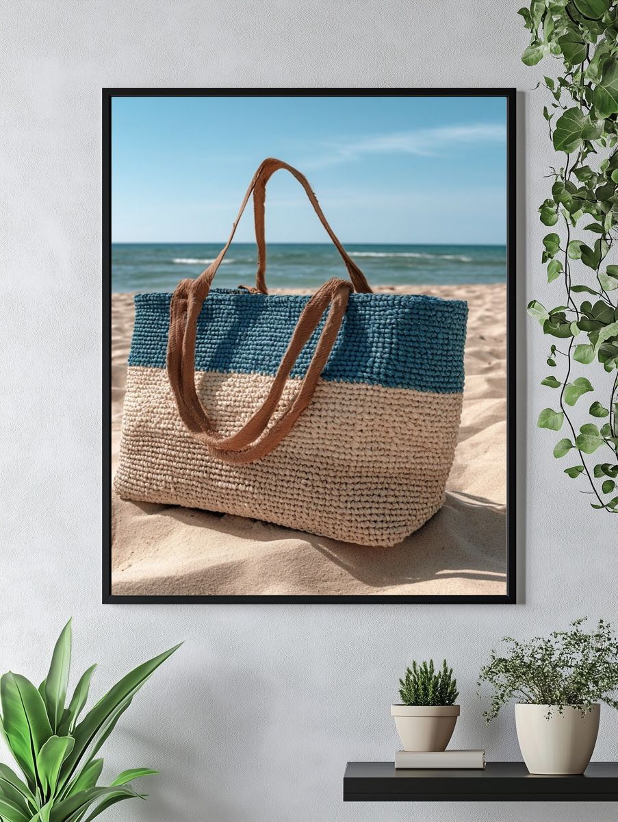 Beach Tote Bag Photography Poster. — room view 4