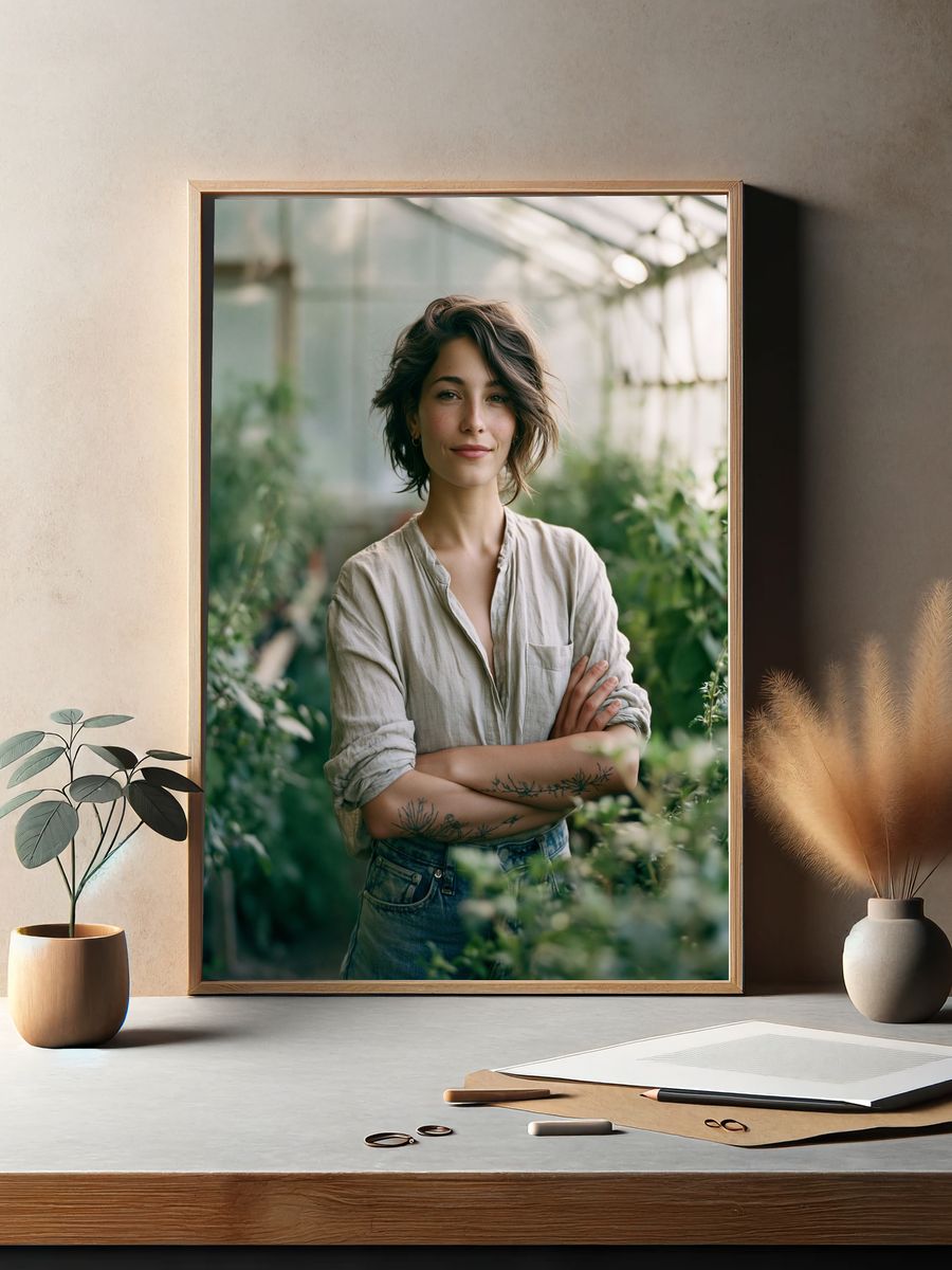 Botanical Portrait Photography Poster. — room view 2