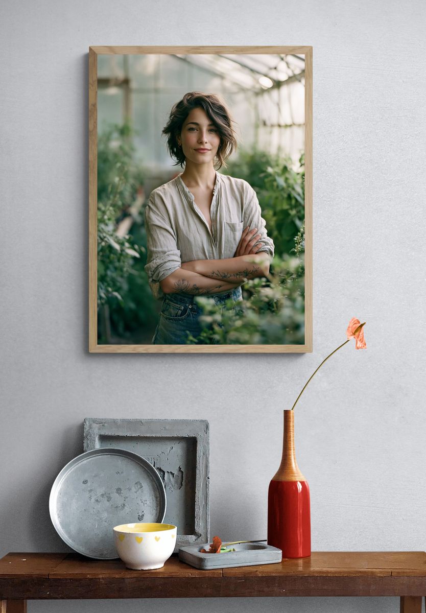 Botanical Portrait Photography Poster. — room view 3