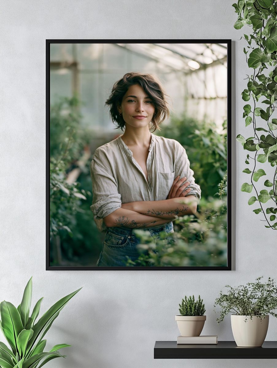 Botanical Portrait Photography Poster. — room view 4