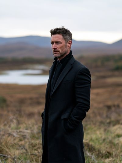 Moody Portrait in the Highlands Poster. poster