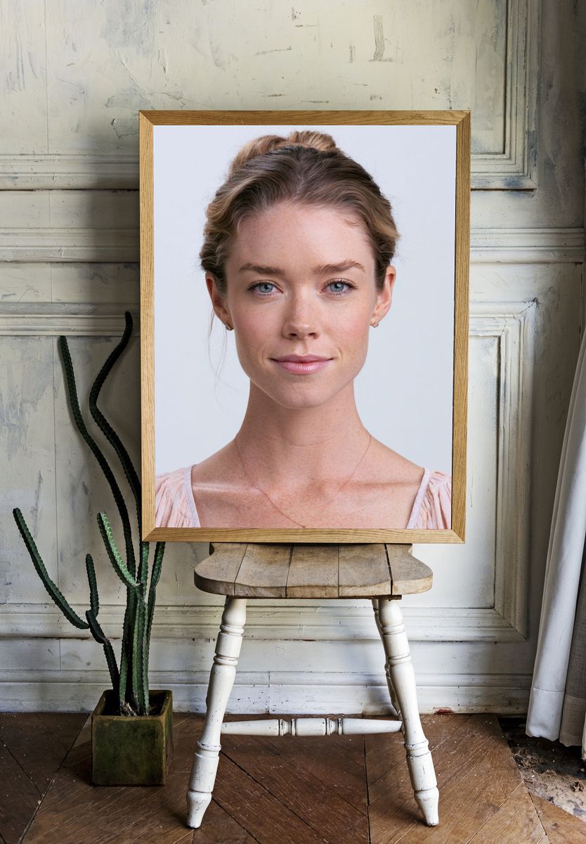 Elegant Woman Portrait Print. — room view 1