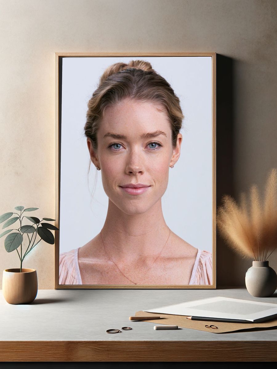 Elegant Woman Portrait Print. — room view 2