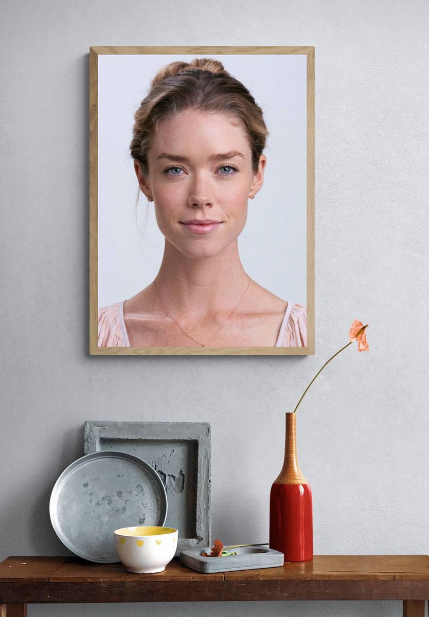 Elegant Woman Portrait Print. — room view 3