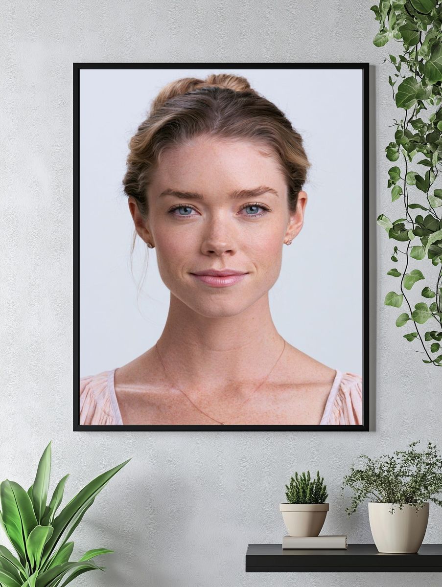 Elegant Woman Portrait Print. — room view 4