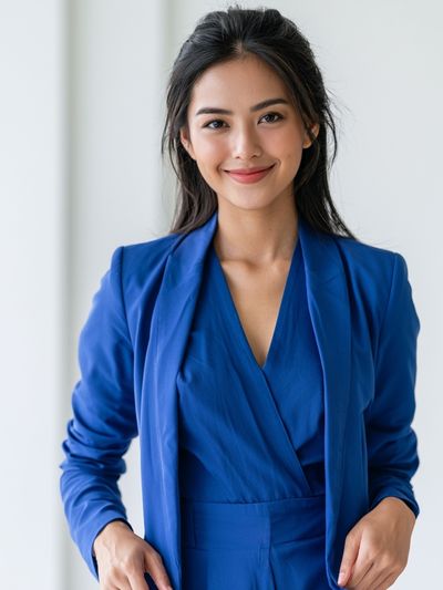 Blue Blazer Portrait Photography Poster.