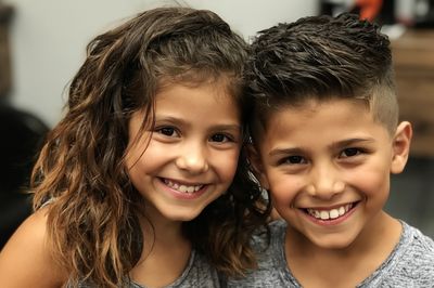 Smiling Children Portrait Poster.