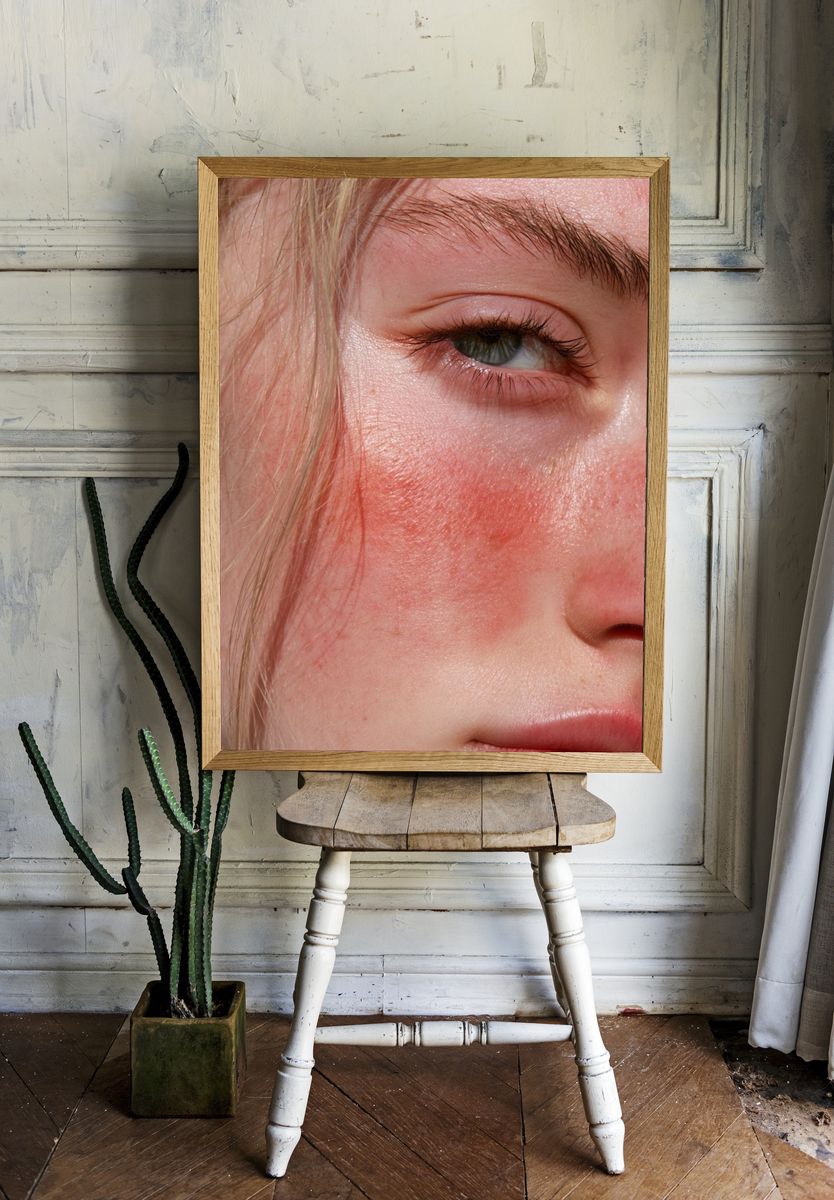 Sunlit Portrait Photography Poster. room preview