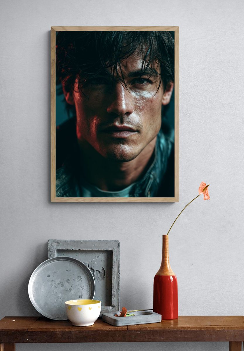 Moody Portrait Photography Poster. — room view 3