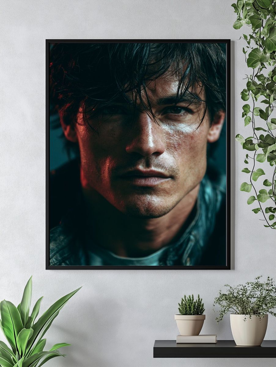 Moody Portrait Photography Poster. — room view 4