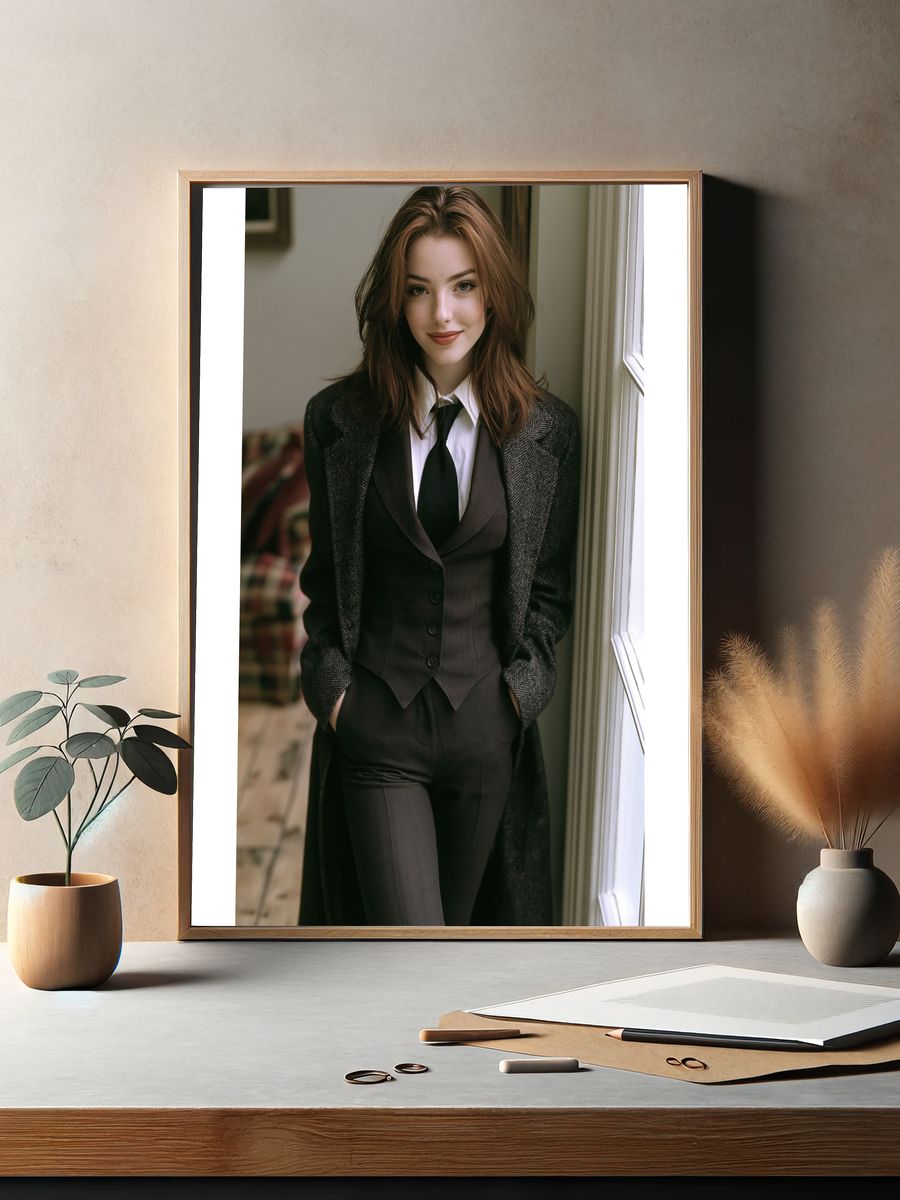 Elegant Portrait Fashion Poster. — room view 2