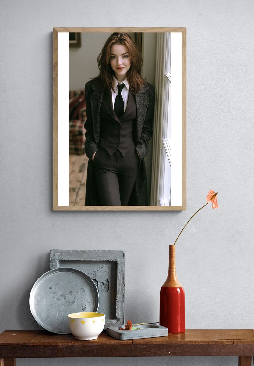 Elegant Portrait Fashion Poster. — room view 3