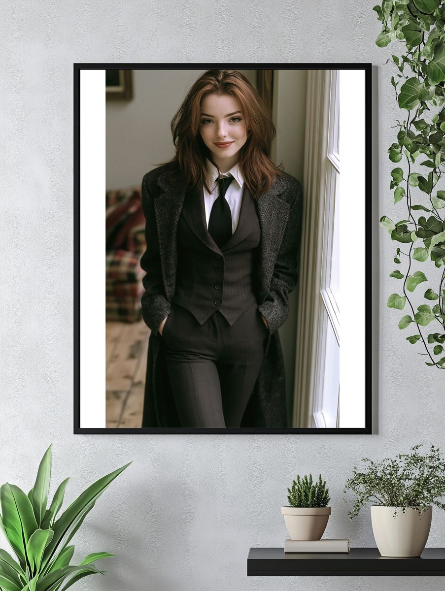 Elegant Portrait Fashion Poster. — room view 4