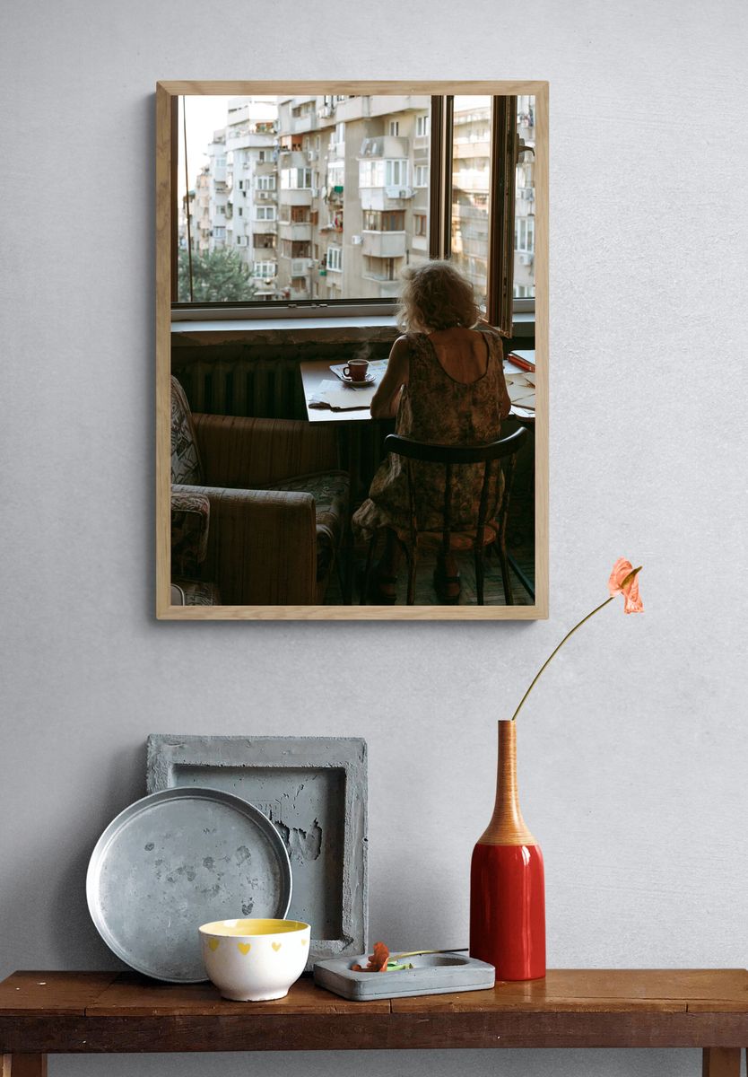 Quiet Apartment Window Photography Poster. — room view 3