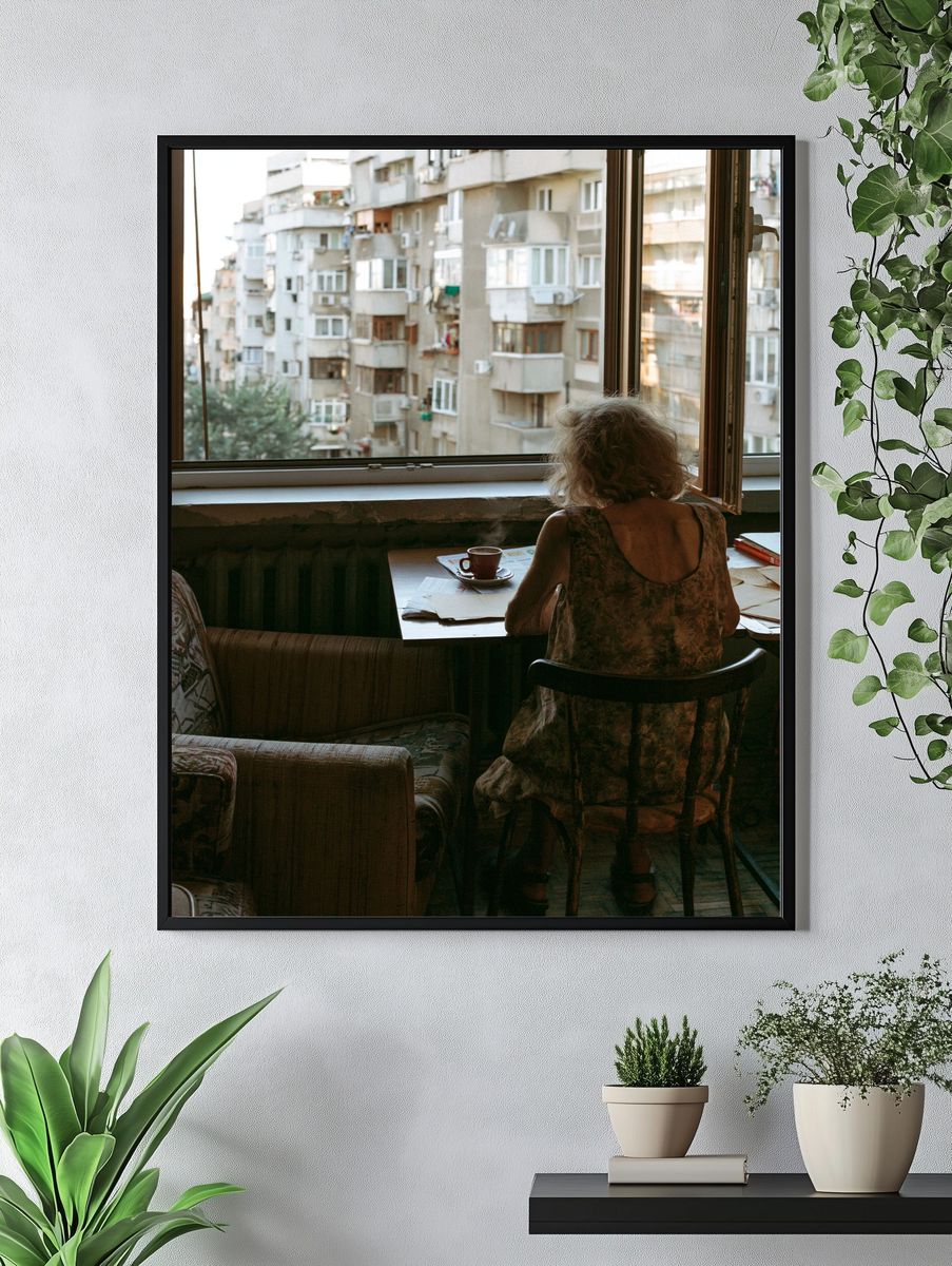 Quiet Apartment Window Photography Poster. — room view 4