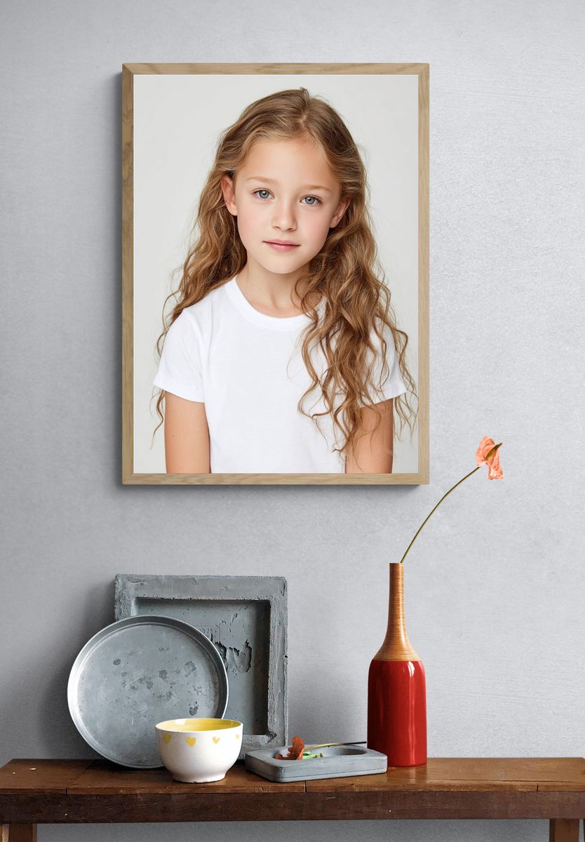 Child Portrait Photography Poster. — room view 3