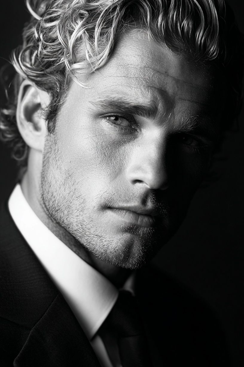 Monochrome Portrait Poster. poster detail