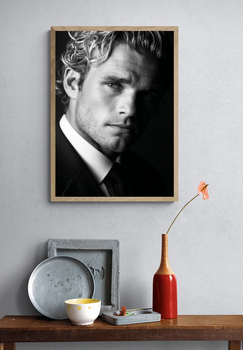 Monochrome Portrait Poster. — room view 3