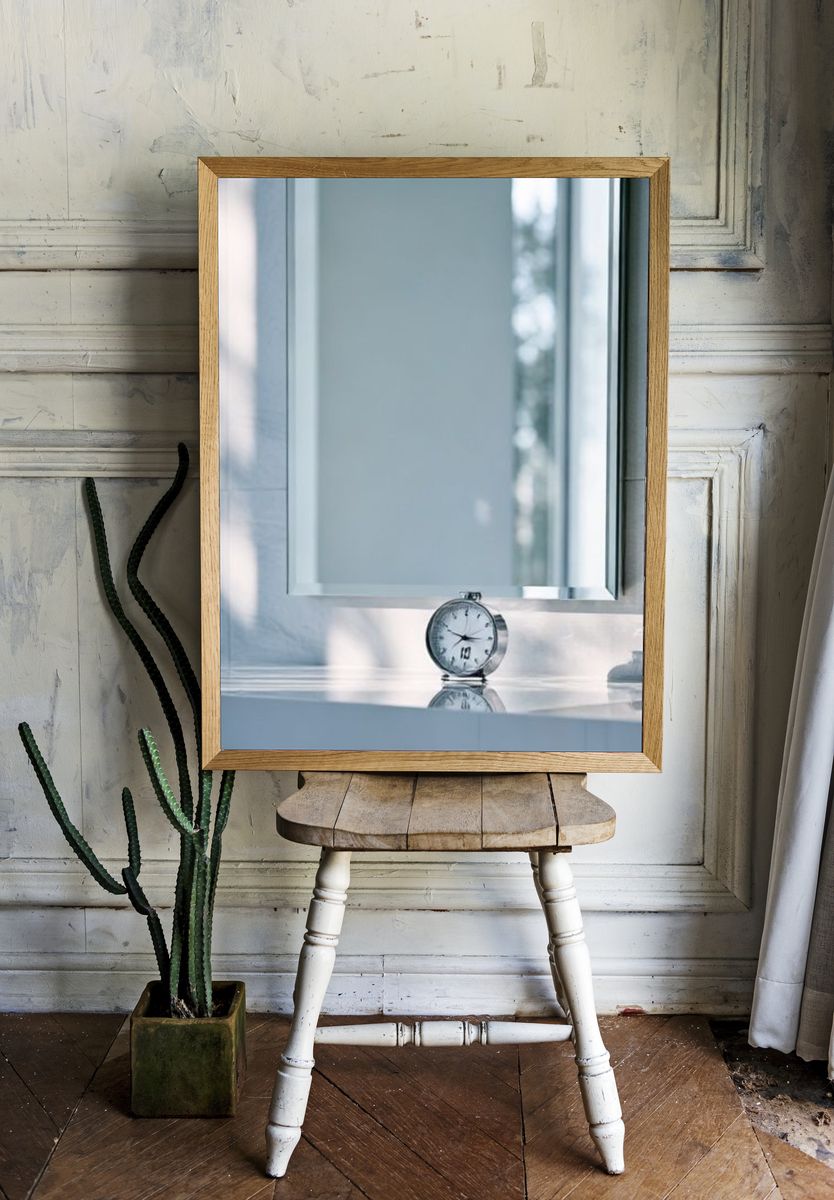 Minimal Bathroom Mirror Still Life Poster. room preview