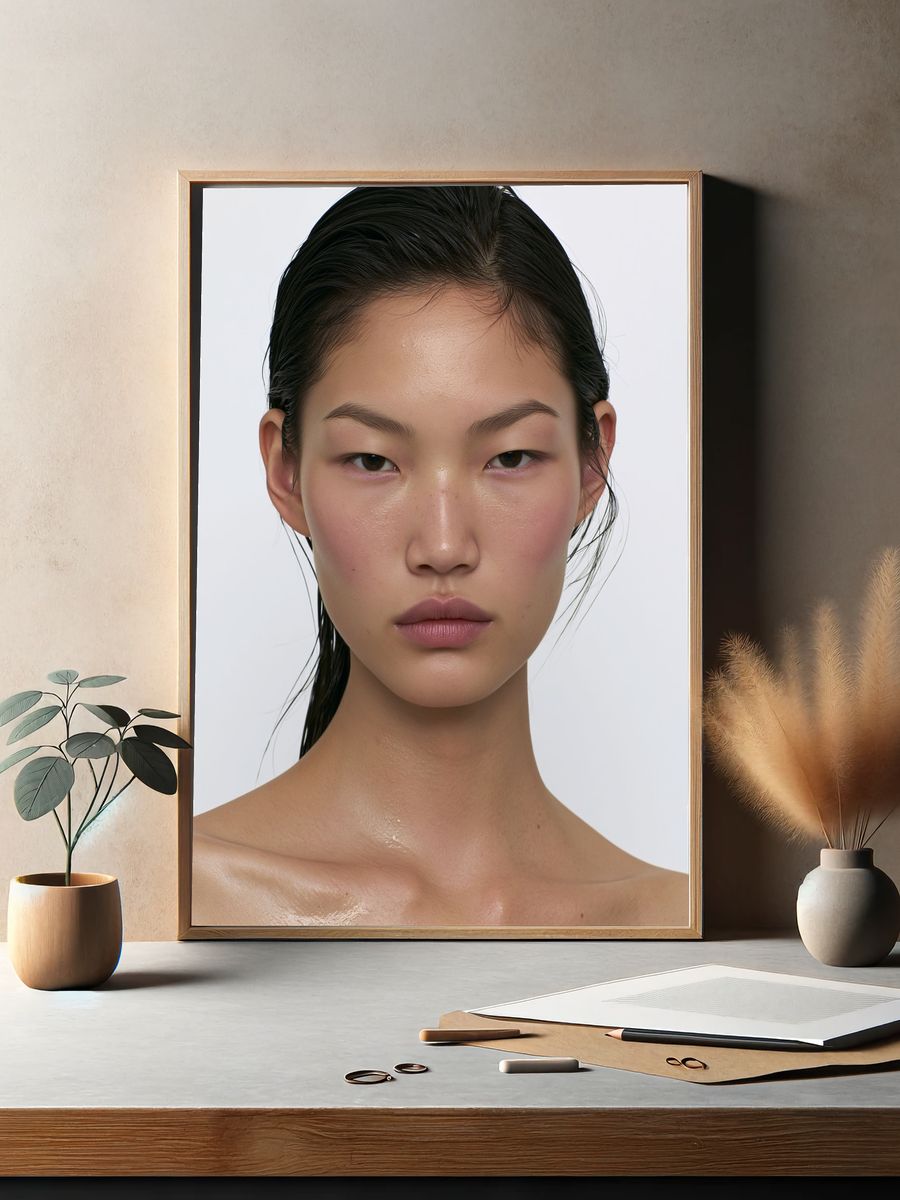 Minimalist Portrait Photography Poster. — room view 2
