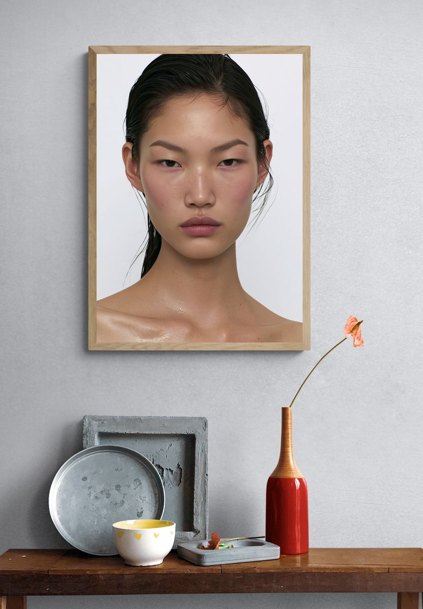 Minimalist Portrait Photography Poster. — room view 3