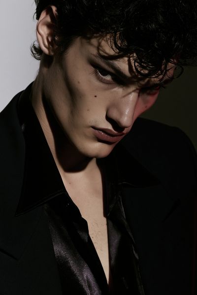 Moody Male Portrait Photography Poster. poster