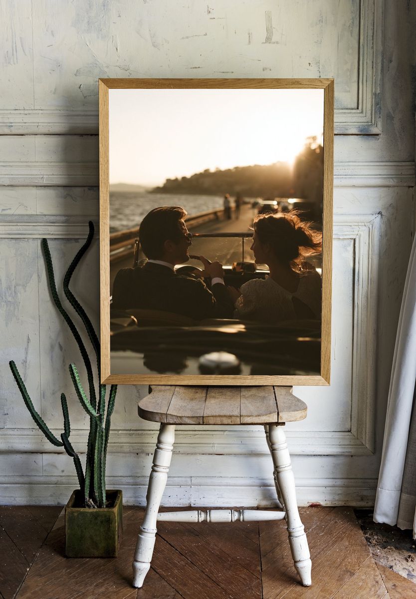 Sunset Drive Romance Photography Poster. room preview