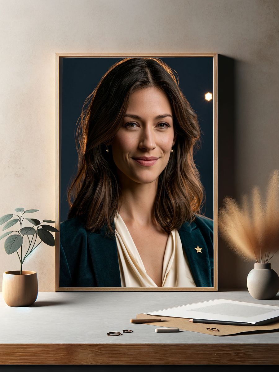 Elegant Woman Portrait Print. — room view 2