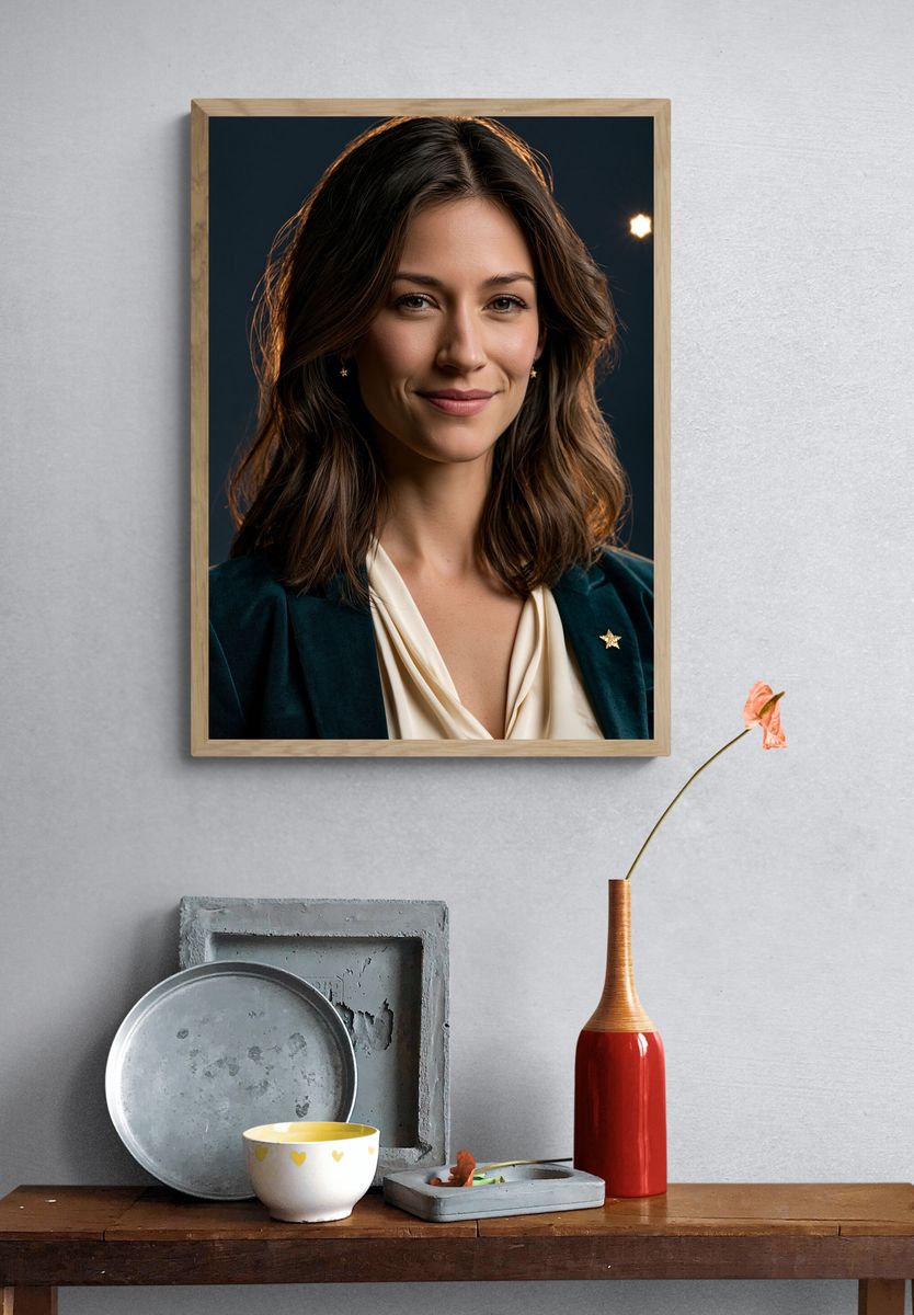 Elegant Woman Portrait Print. — room view 3