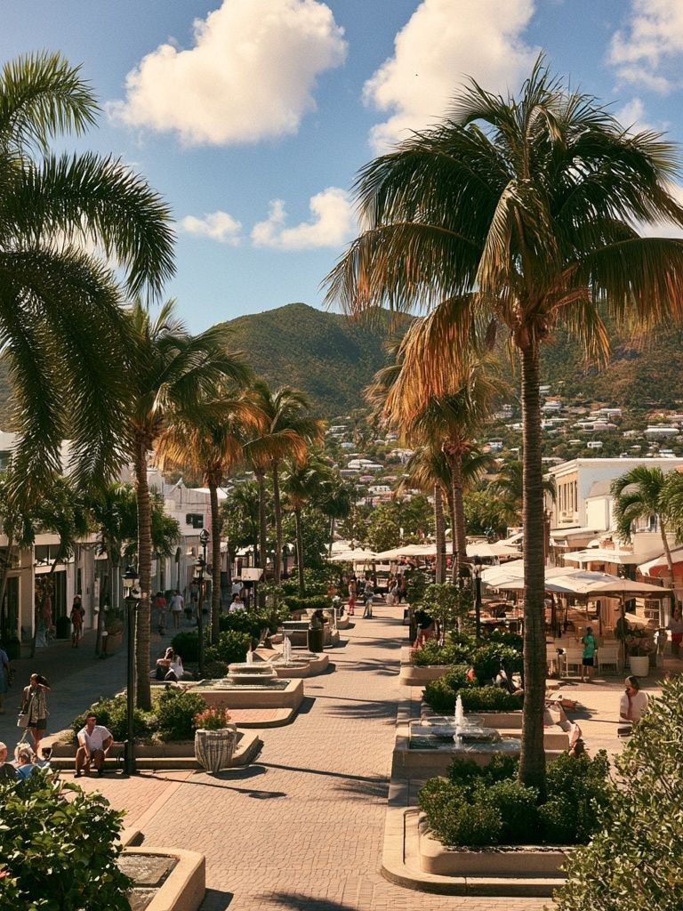 Palm Promenade Photography Poster. poster — photography art