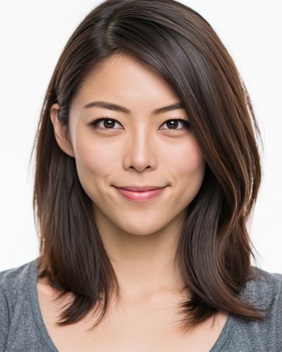 Smiling Woman Portrait Print.