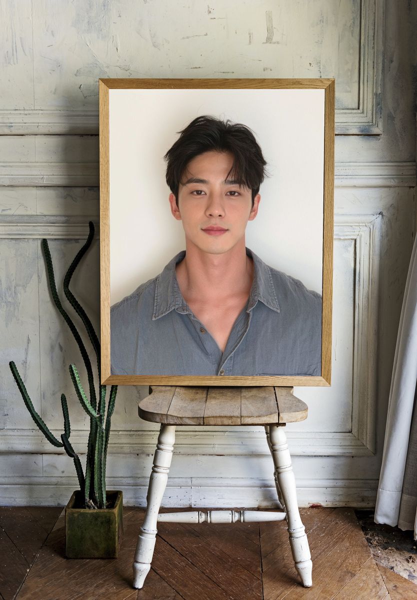 Minimalist Portrait Print. room preview