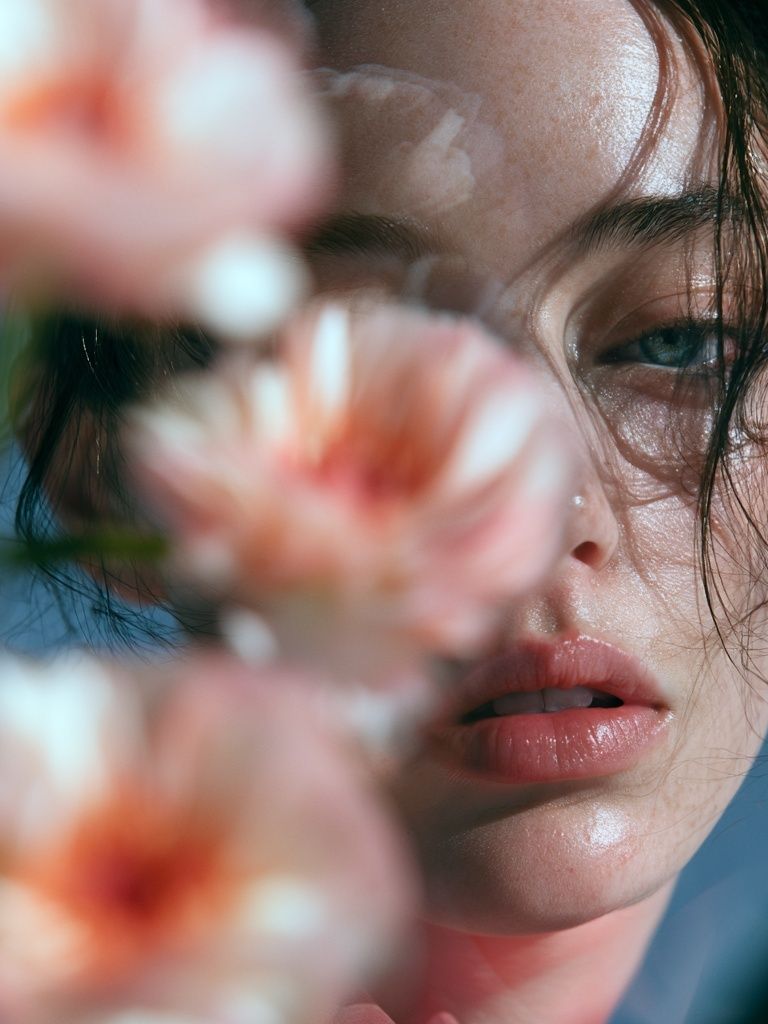 Floral Portrait Photography Poster. poster detail