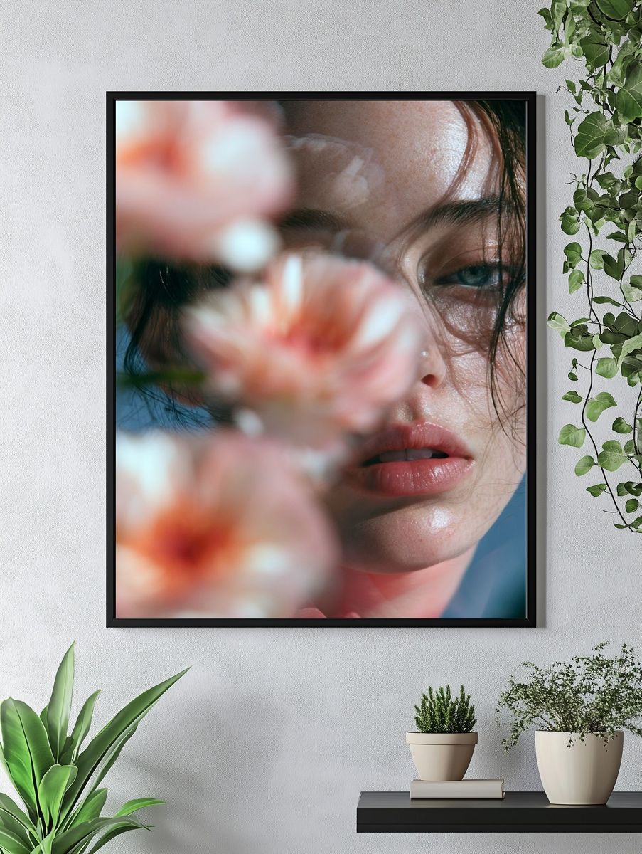 Floral Portrait Photography Poster. — room view 4