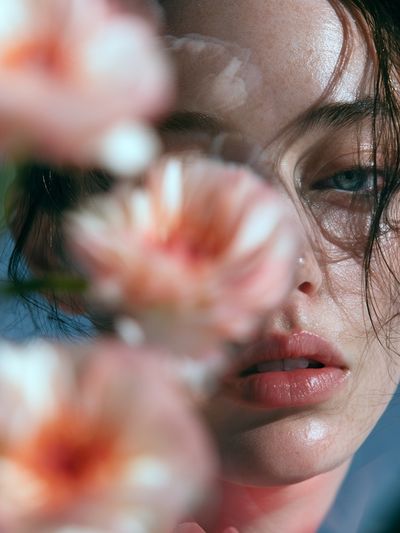 Floral Portrait Photography Poster.