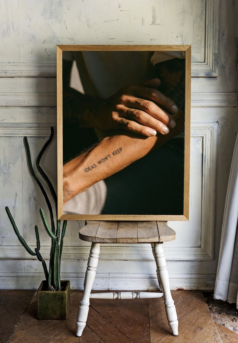 Ideas Won't Keep Photography Poster. — room view 1